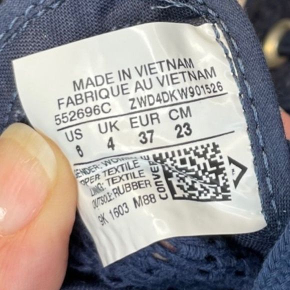 Converse Blue High-Top Sneakers - Picture 10 of 12